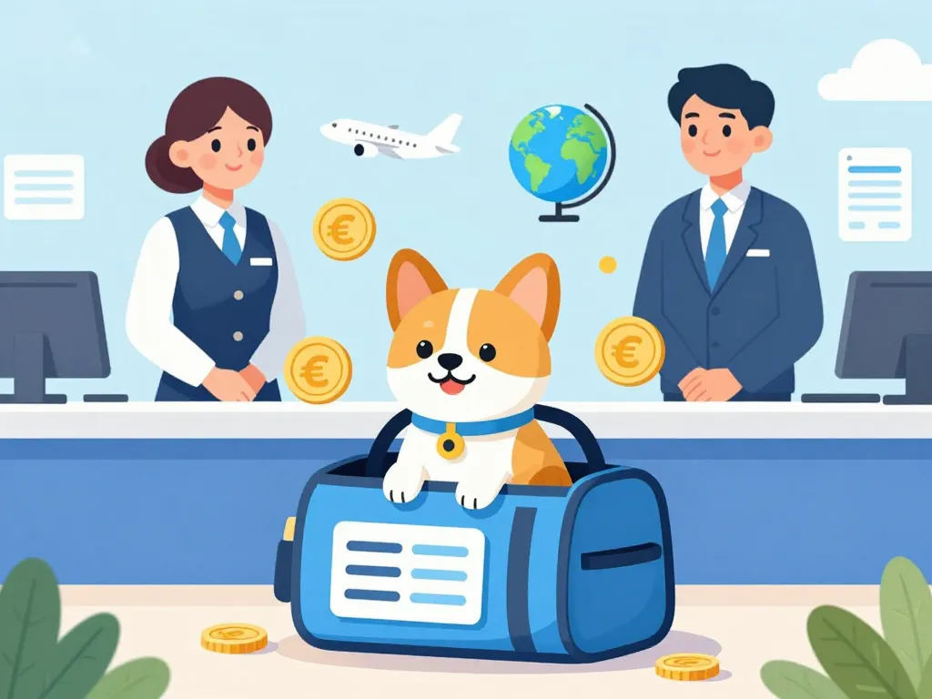 Air France chien cabine prix chien sac regulière illustration