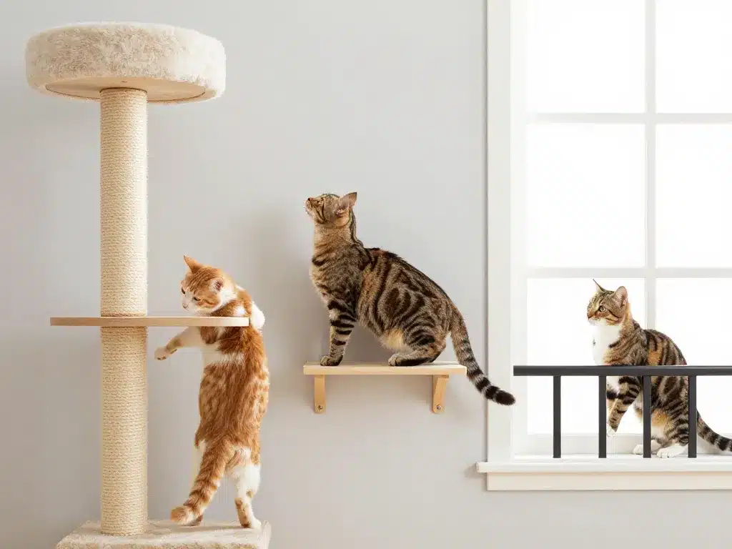 barre à chat plusieurs modèles en situation