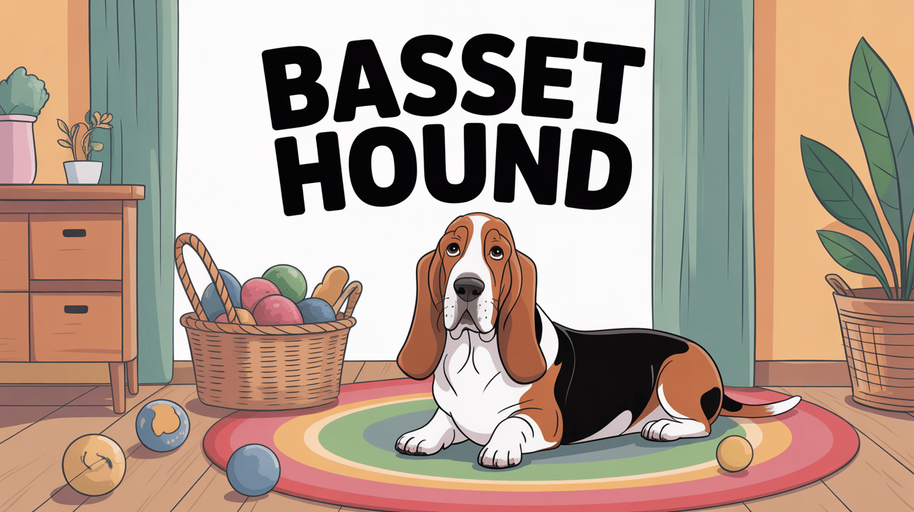 Illustration basset hound prix adoption et accessoires
