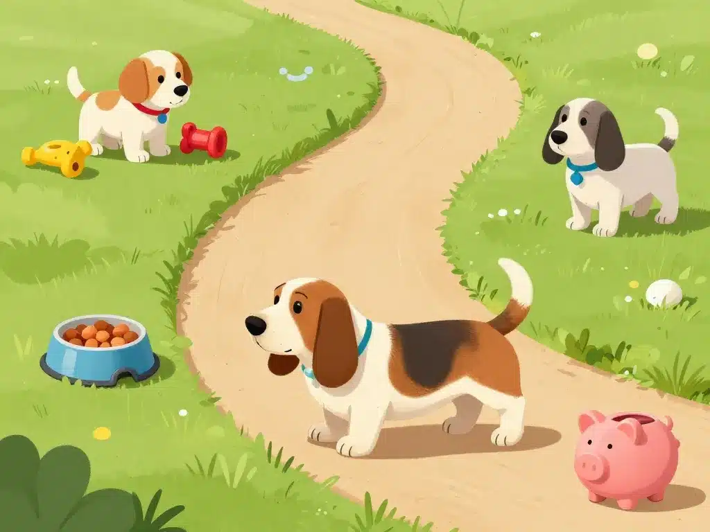 Chemin de vie basset hound prix et dépenses