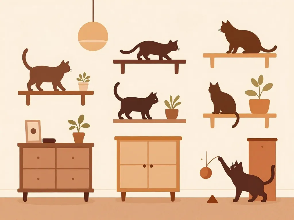 schéma besoins chat d'appartement explorer jouer grimper