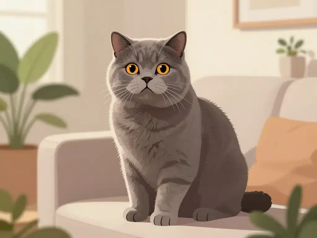 british short air apparition tempérament salon moderne