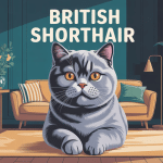 british short air chat peluche intérieur élégant