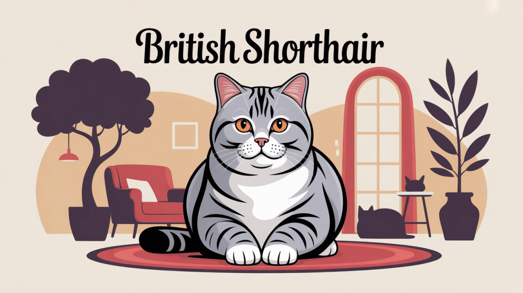 British Shorthair posé illustrant son caractère