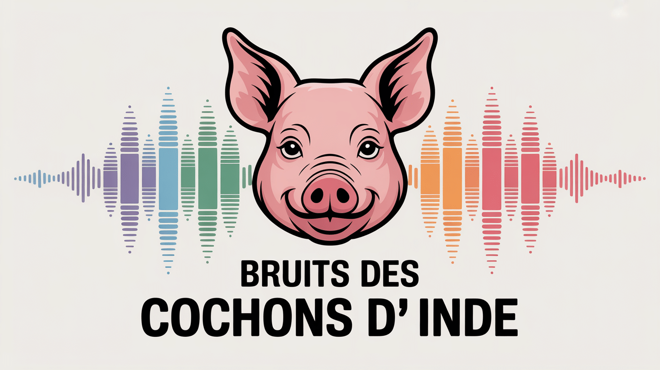 illustration bruit cochons d'inde avec titre