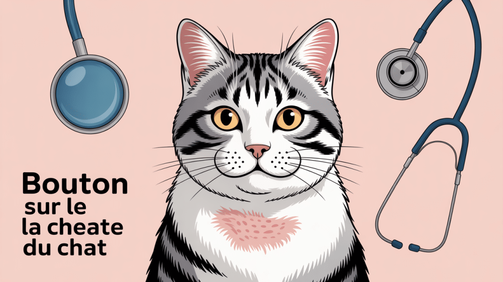 Chat bouton peau highlighted zone illustration