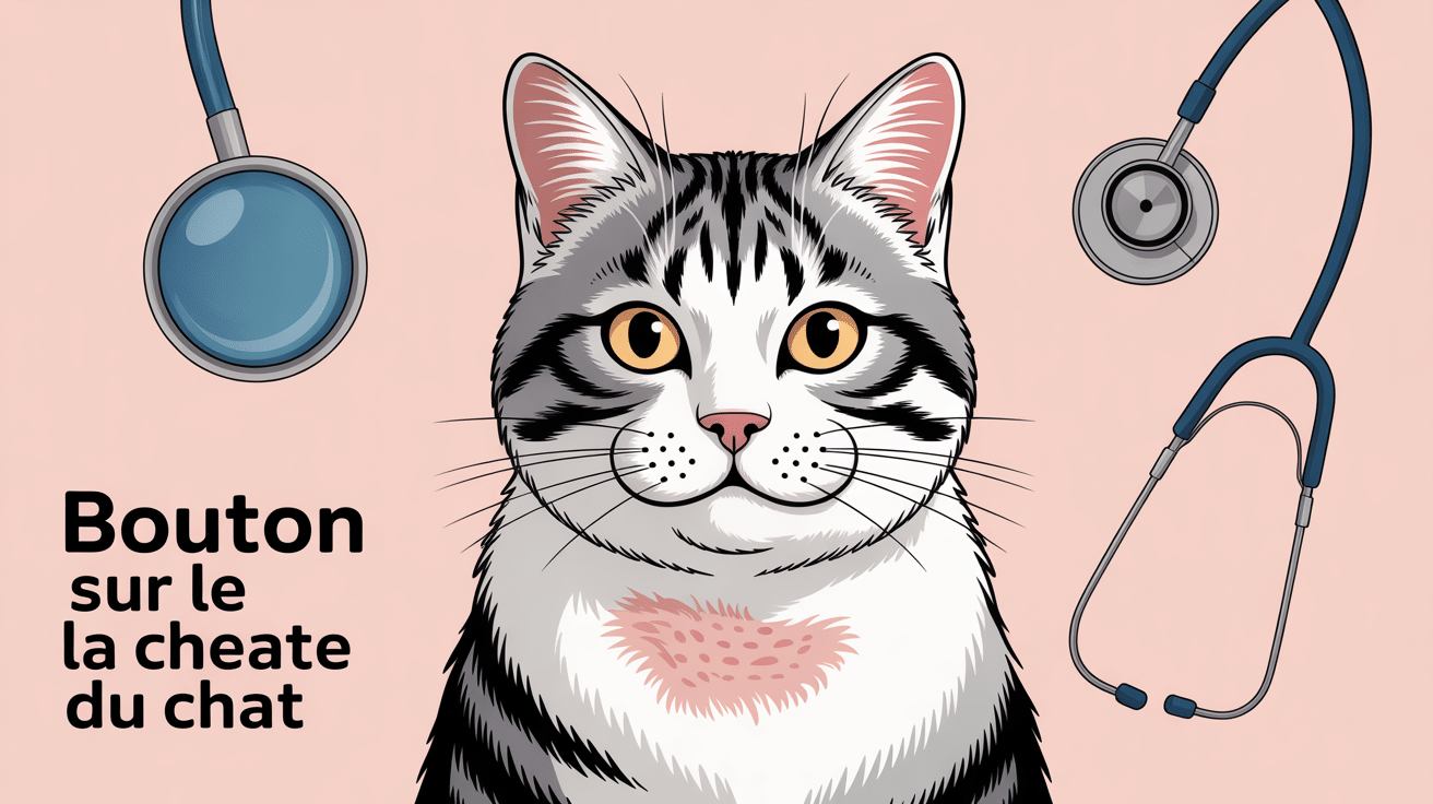Chat bouton peau highlighted zone illustration