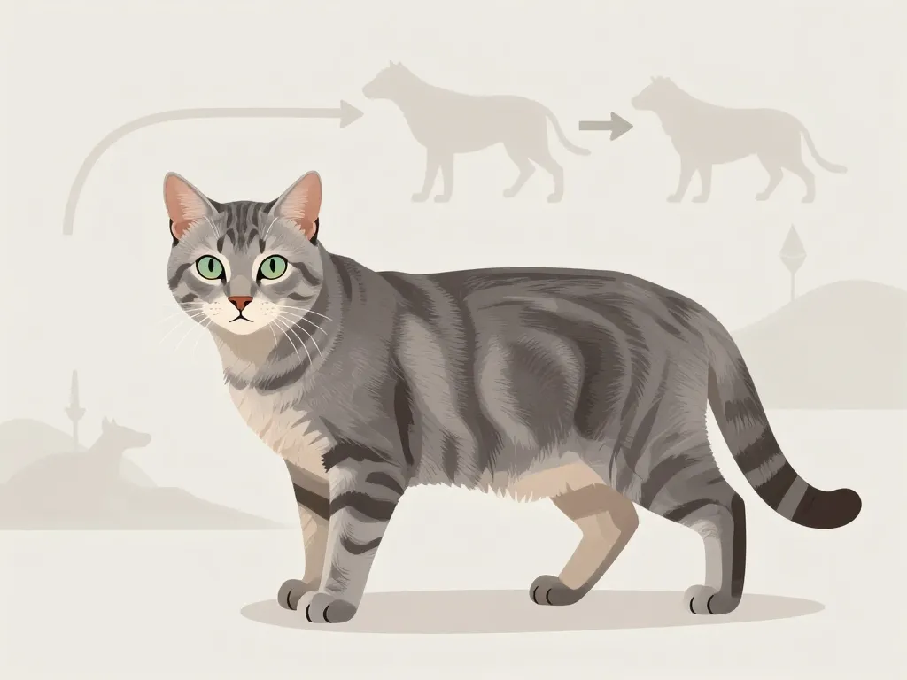 chat européen tigré gris morphologie et origines