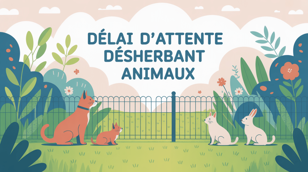 désherbant combien de temps pour les animaux illustration sécurité