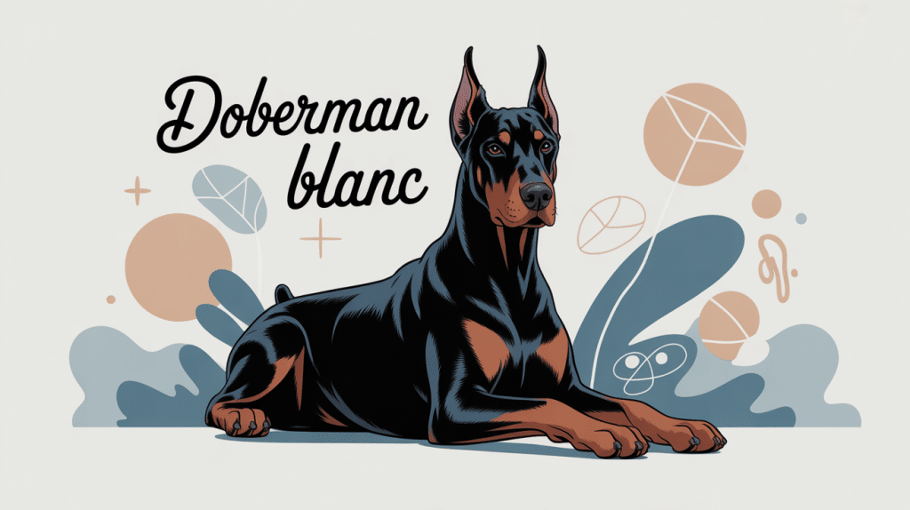 doberman blanc prix vue artistique centrale