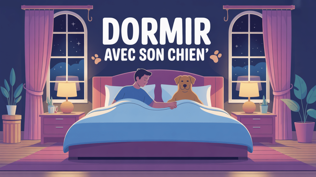Illustration 3D doux dormir avec son chien