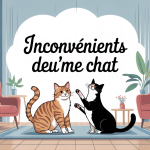 inconvénients d'avoir deux chats illustration deux chats vie réelle
