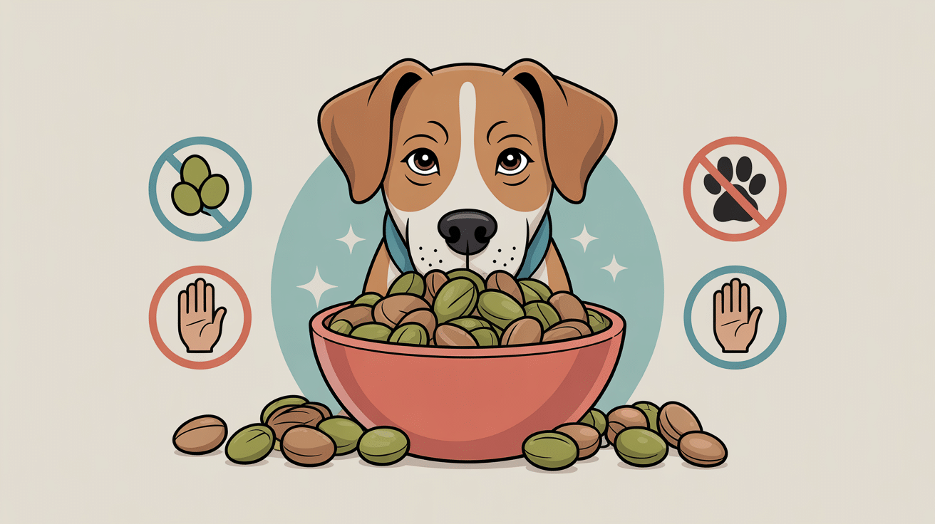 pistache chien illustration prévention dangers