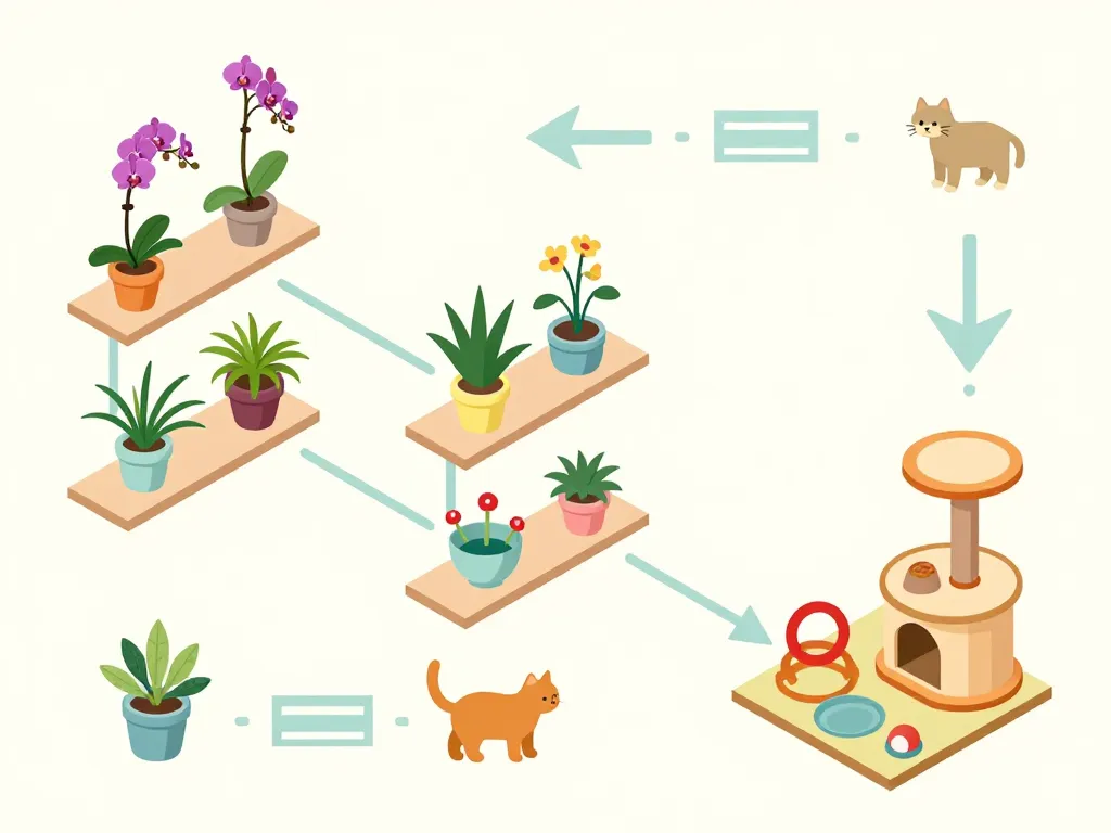 Protection orchidées chat conseils sécurité