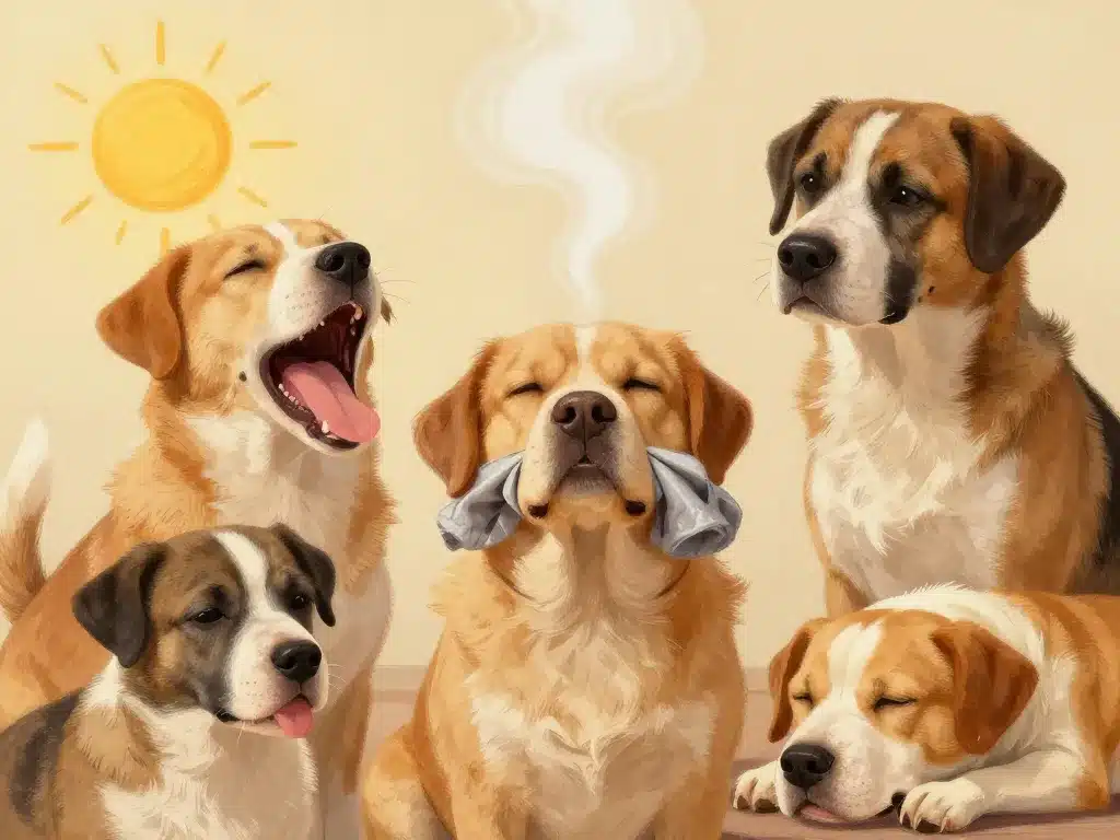 illustration risque sante chien nez ecrase