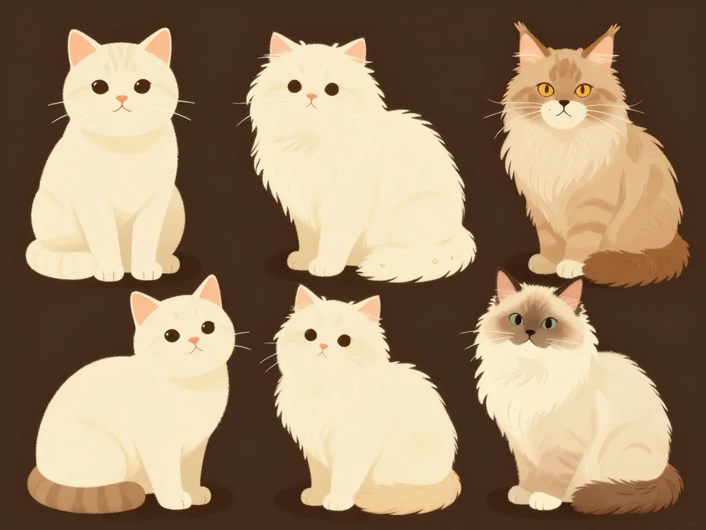 races chat creme divers temperaments