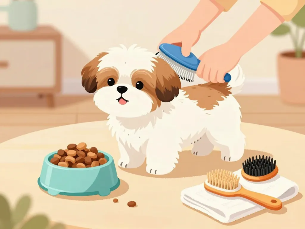 soins quotidiens chiot shih tzu