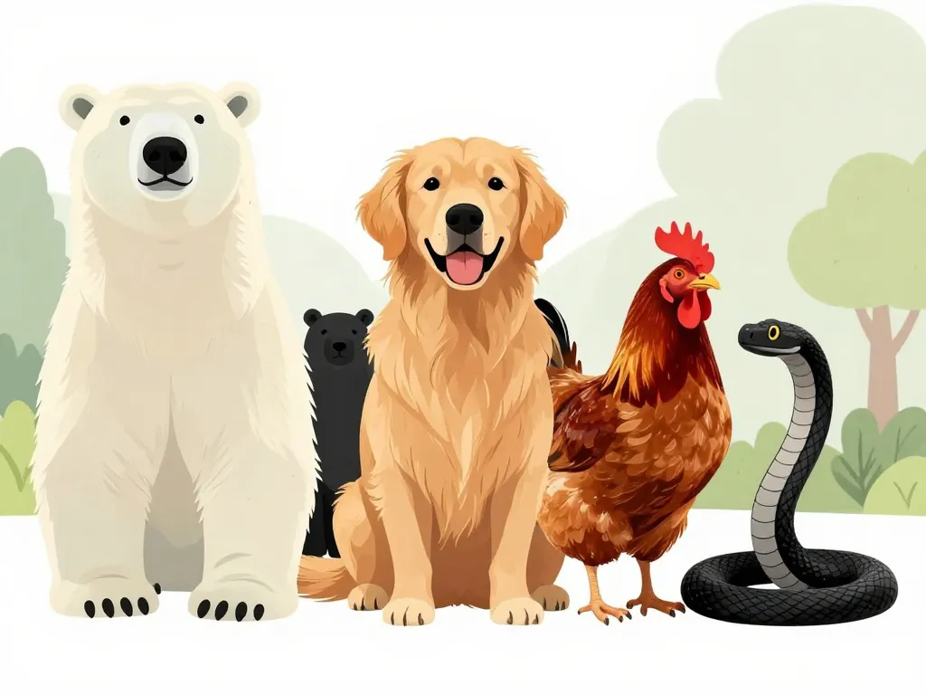 Exemples animal à peau noire, vue coupée peau foncée