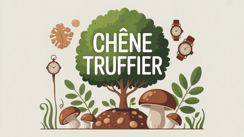 illustration centrale chêne truffier combien de temps patience passage du temps