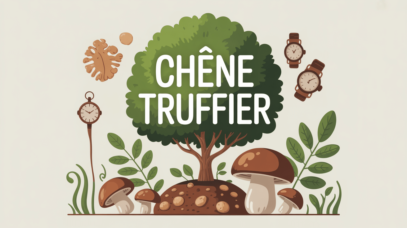 illustration centrale chêne truffier combien de temps patience passage du temps