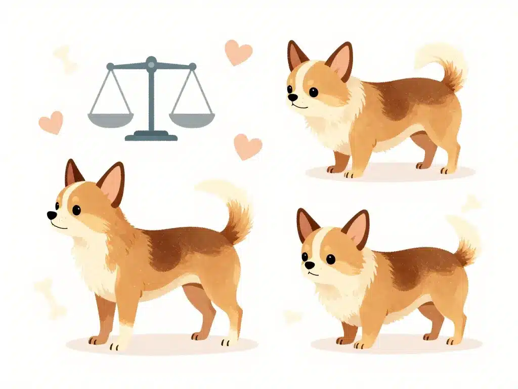 Comparaison chihuahua obese et sain dangers