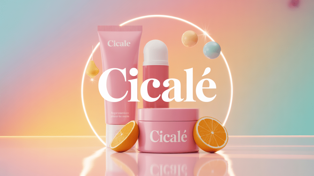 Tube de crème cicales et icônes réparation hydratation protection peau