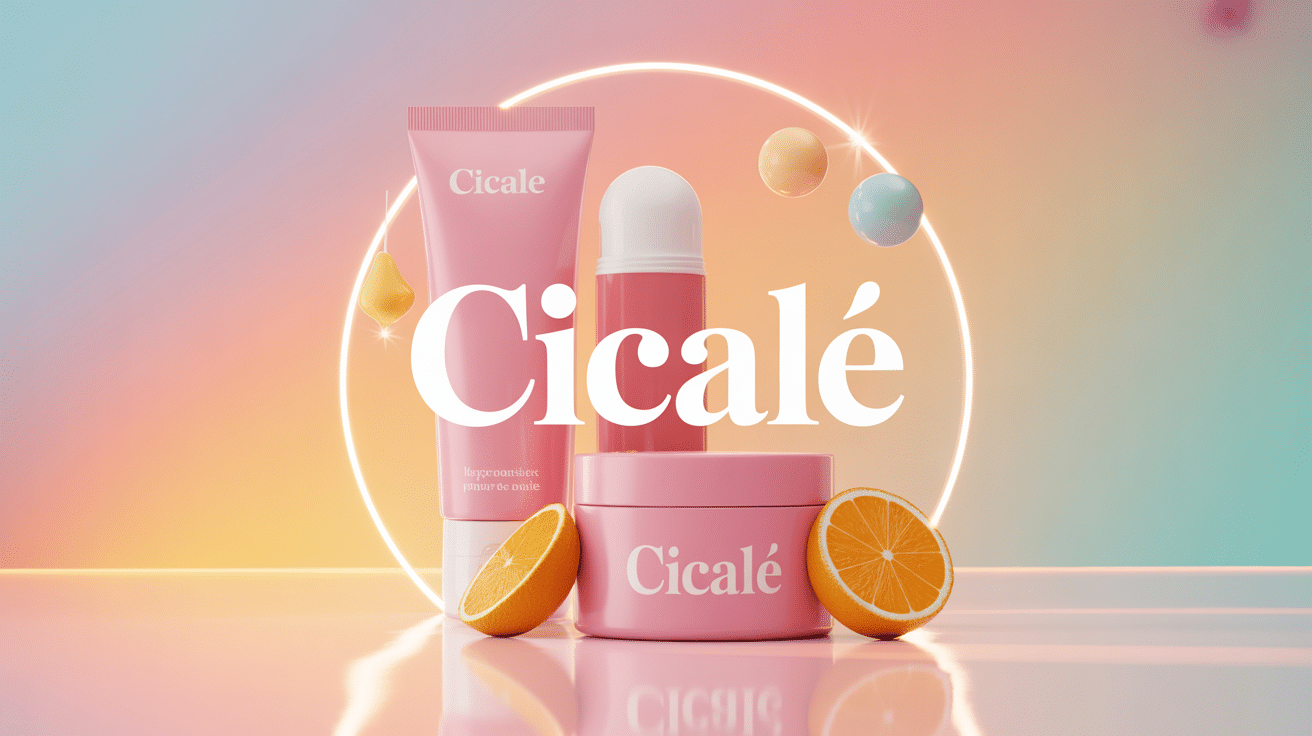 Tube de crème cicales et icônes réparation hydratation protection peau