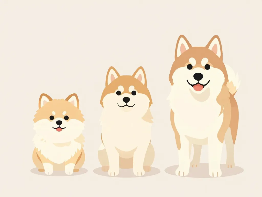 Pomsky taille toy mini standard comparées