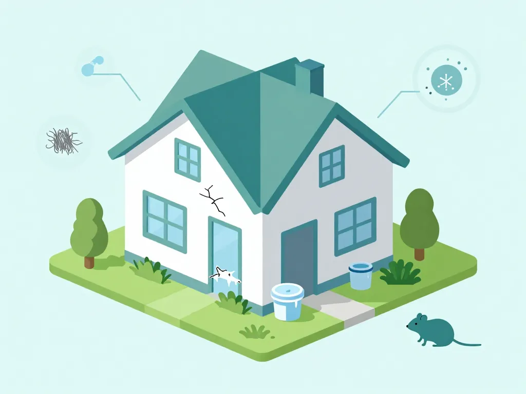 prévention crottes de mulot sécuriser maison illustration