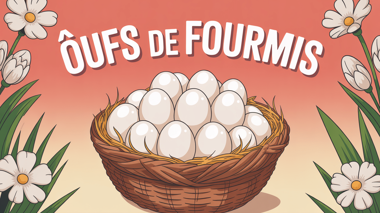 Illustration vectorielle œufs de fourmis amas maison