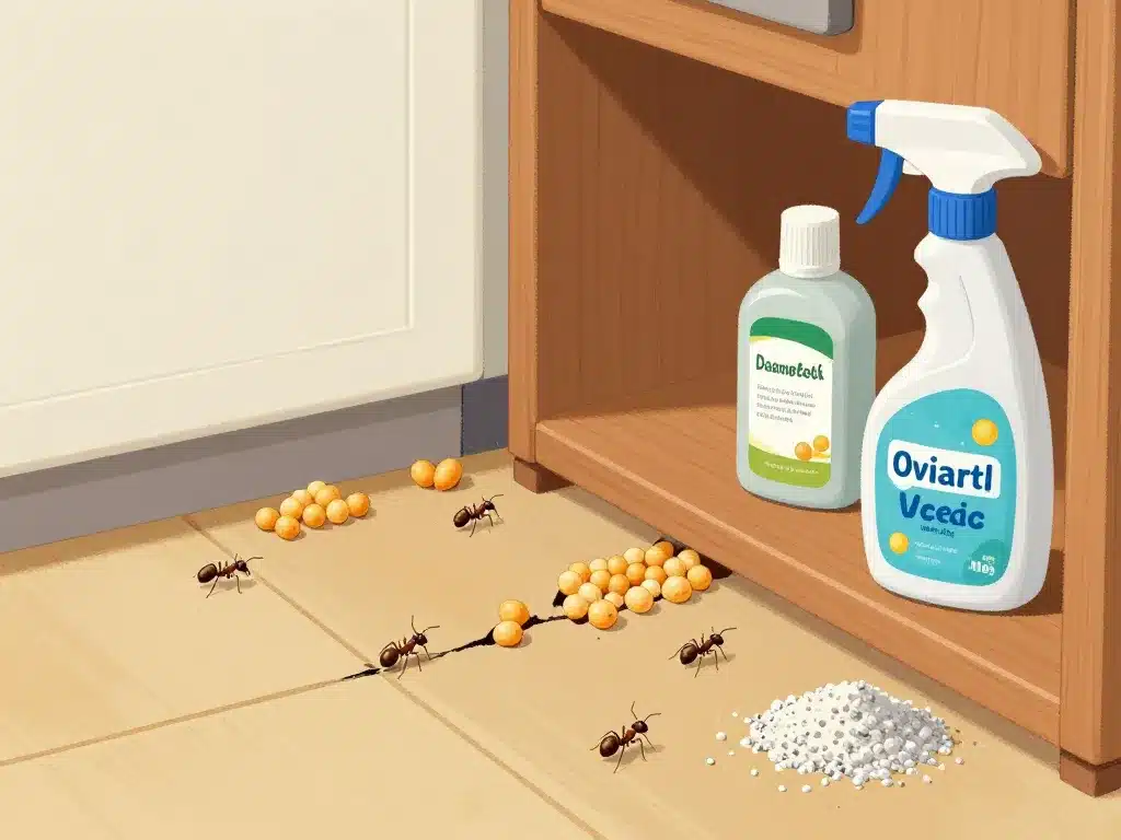 Ant oeufs maison risques solutions illustration