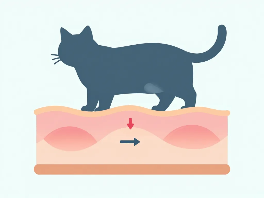 Diagramme gonflement cicatrice sterilisation chat explication processus normal