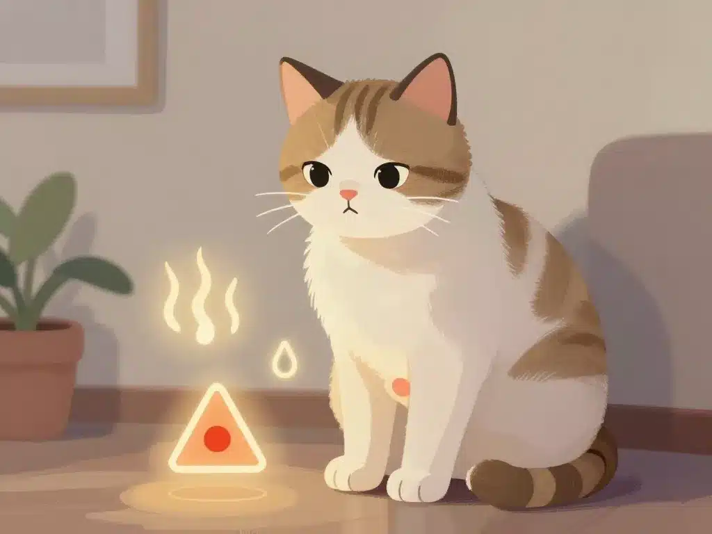 Chat inquiet gonflement cicatrice sterilisation chat complications signes