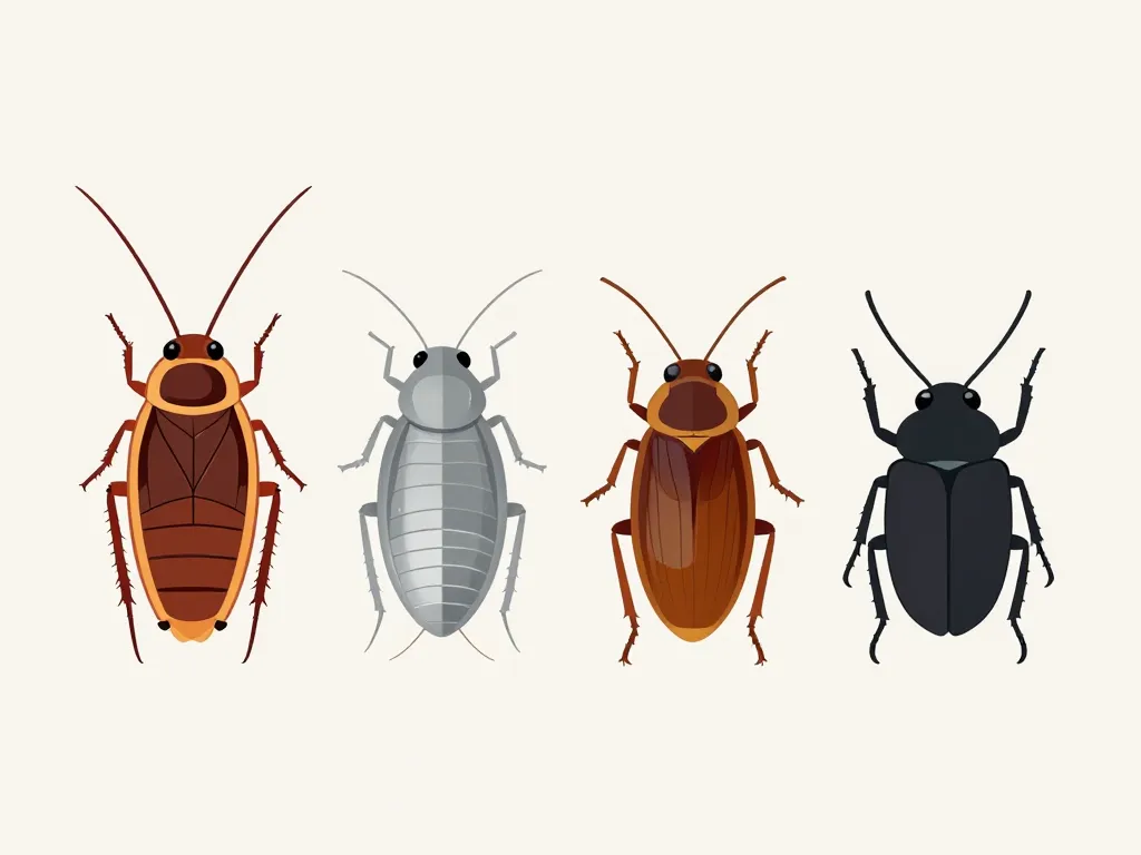 Diagramme insectes souvent pris pour un insecte ressemblant au cafard