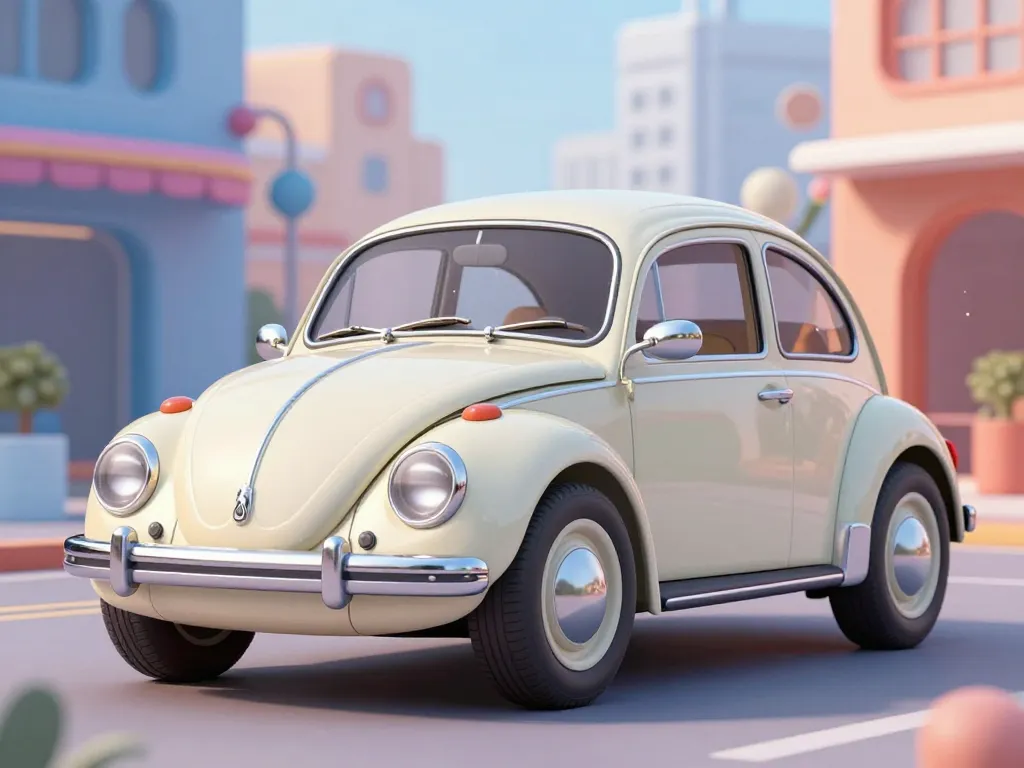 Ora Punk Cat voiture électrique rétro dans un décor urbain