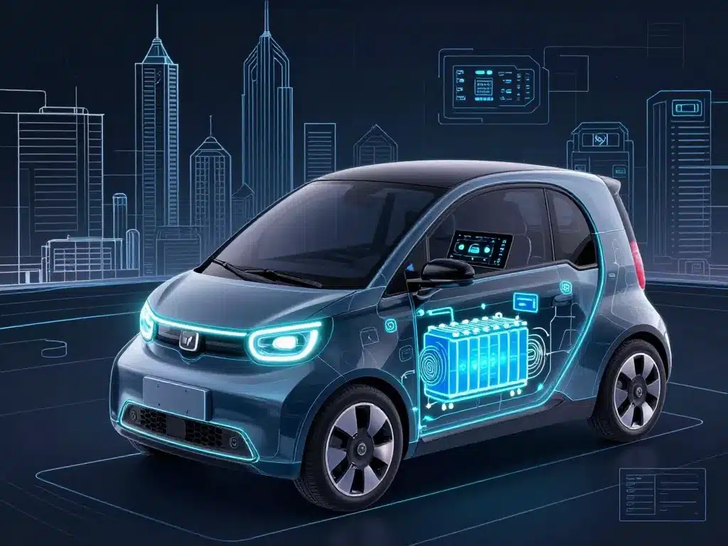 Schéma technique Ora Punk Cat batterie et équipements