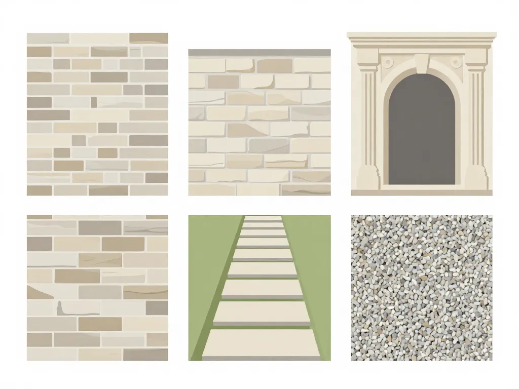 Diagramme passe pierre matériaux et formes