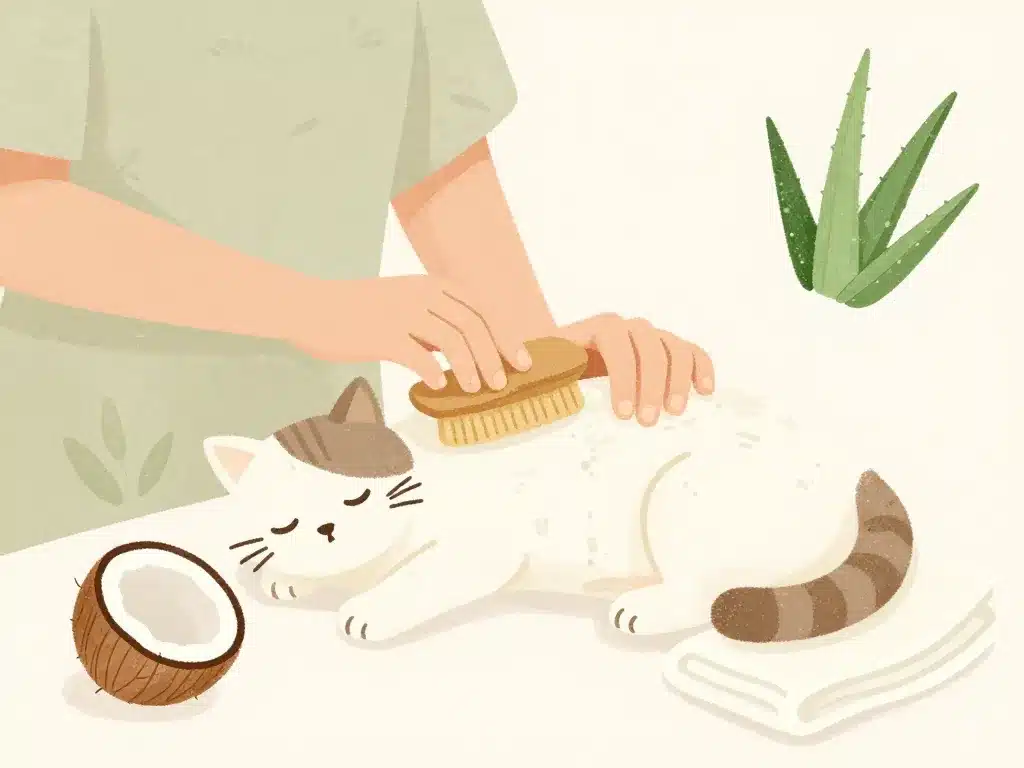 Perte de poil chat remède naturel, brossage et soins naturels