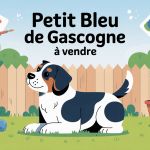 illustration guide achat petit bleu de gascogne à vendre ambiance familiale
