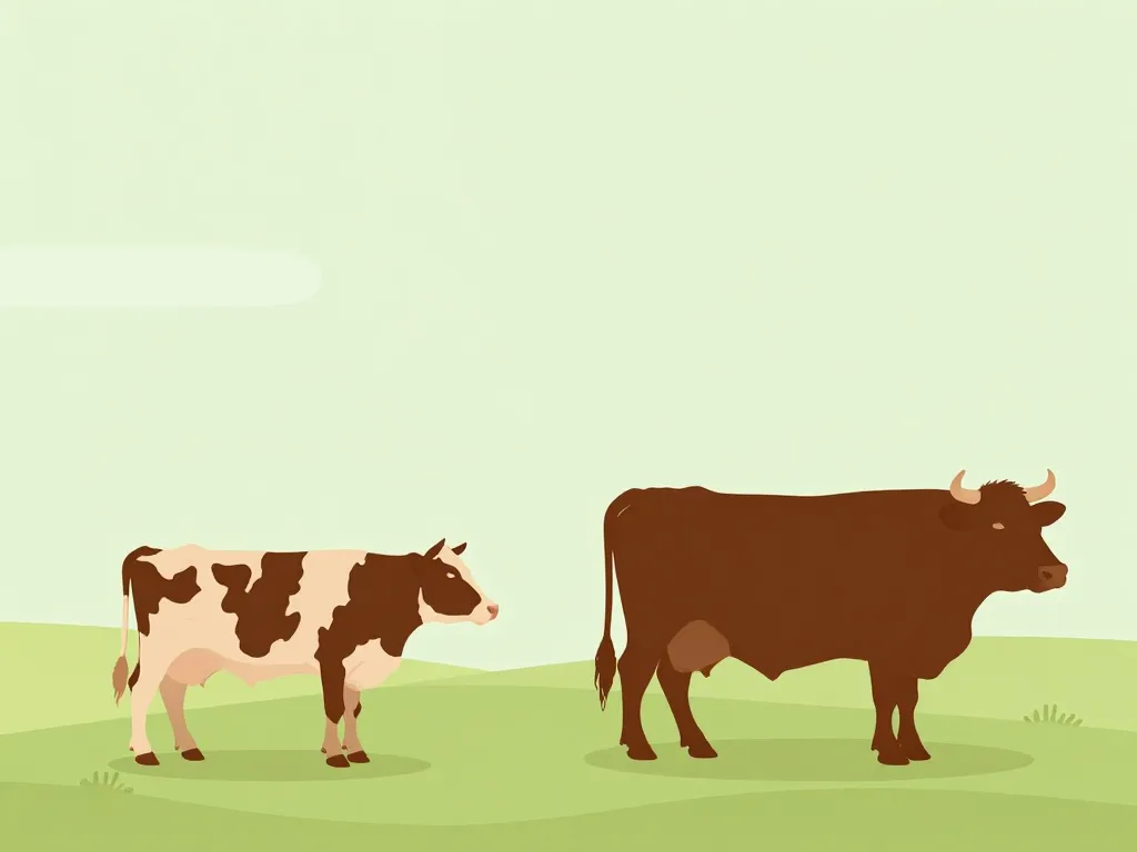 comparatif visuel poids d'une vachette par âge et race