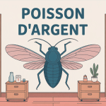 Illustration poisson d'argent larve logement