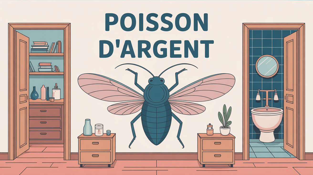 Illustration poisson d'argent larve logement