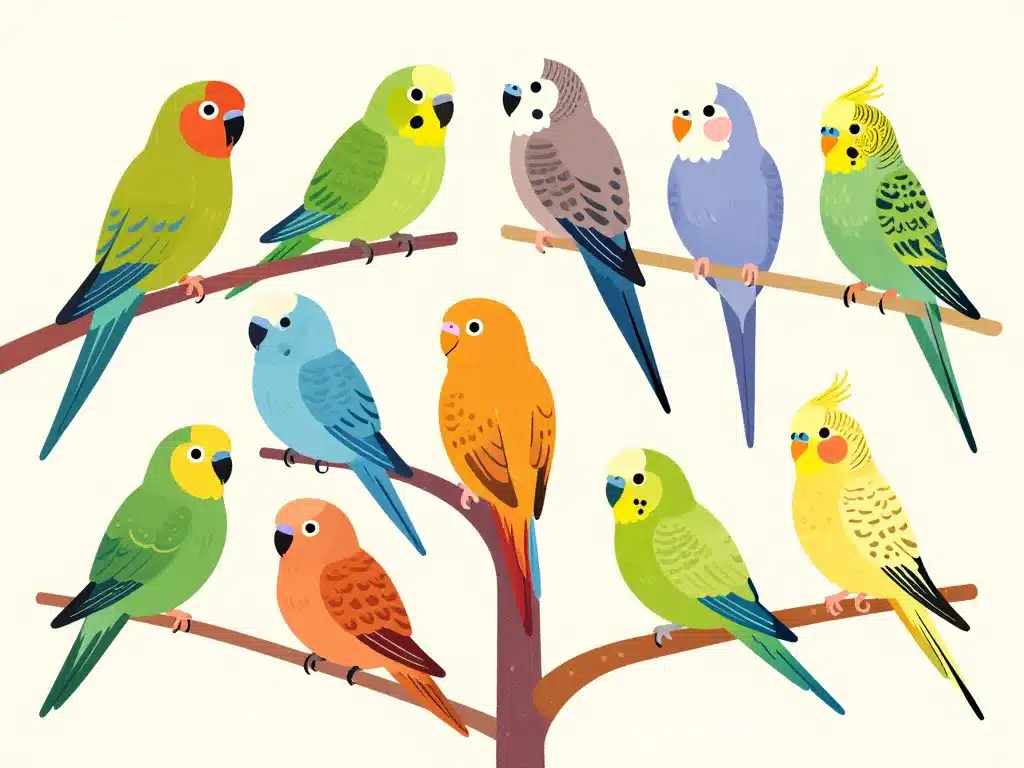 diversité de prénoms pour oiseaux par types