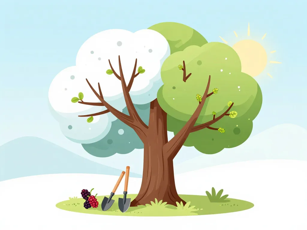 Image montrant le moment idéal quand et comment tailler les muriers