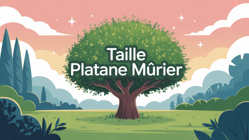 Illustration d’un platane murier en hiver, quand tailler un platane murier