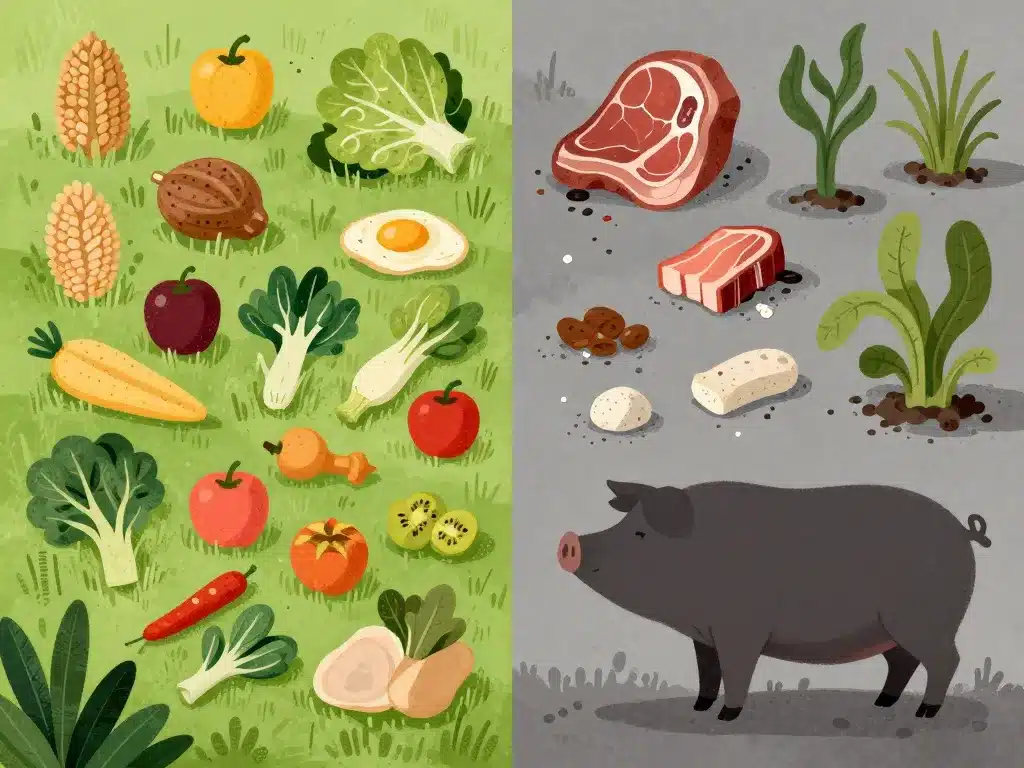 Aliments autorisés interdits que mange un cochon