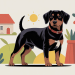 teckel arlequin poil ras en décor chaleureux