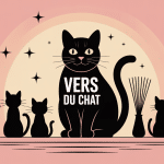 vers du chat photo illustration centrale moderne