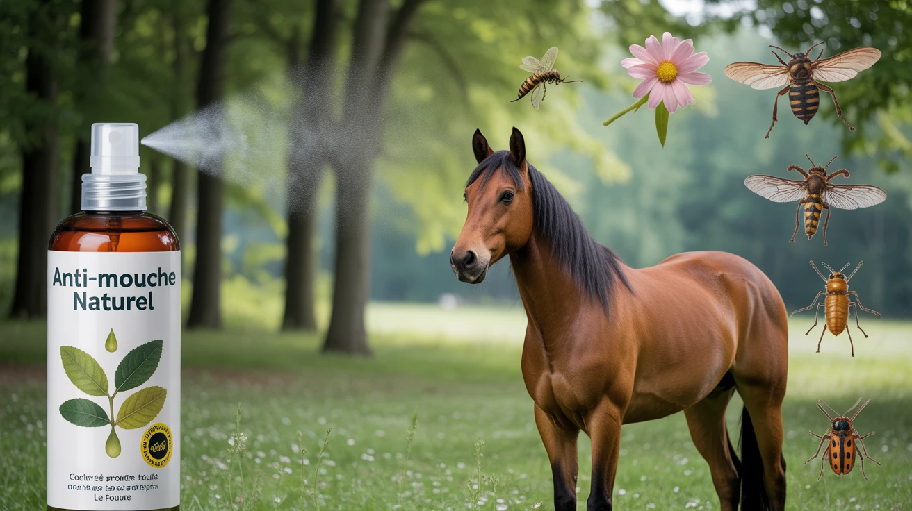anti mouche cheval naturel spray pré