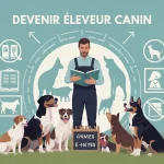 formation eleveur canin illustration chenil chiens